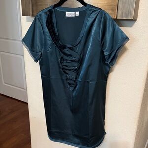 Bradley Women's Satin Top - Elegant Black